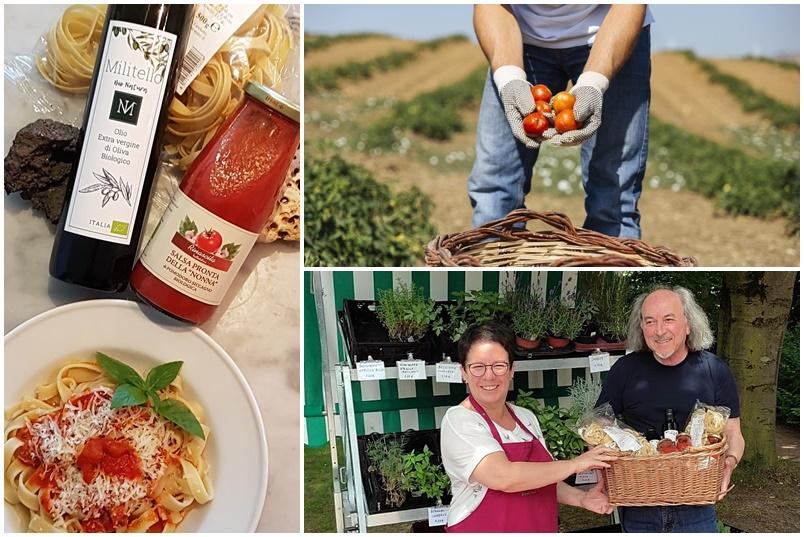 Italienische Produkkte, Nino Militello überbringt Lieferung