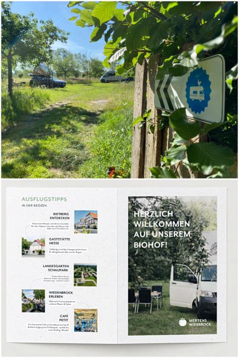 Campen auf unserem Hof Flyer