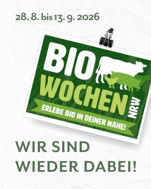 BioWochen 2026, wir sind dabei